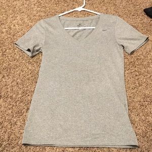 Grey Nike T-shirt (v-neck)